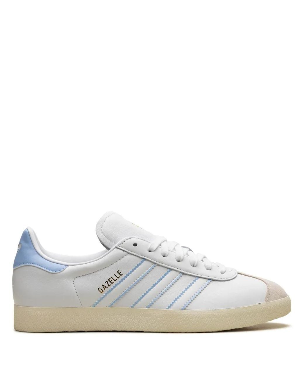 Adidas White Gazelle Leather Sneakers