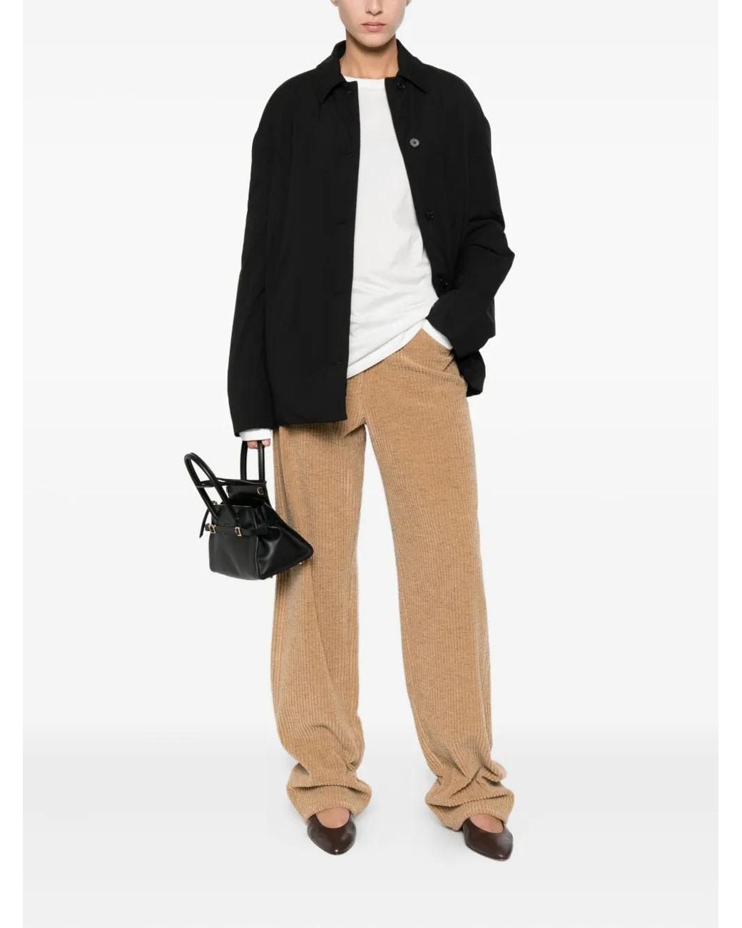 The Row Black Evadne Buttoned Jacket