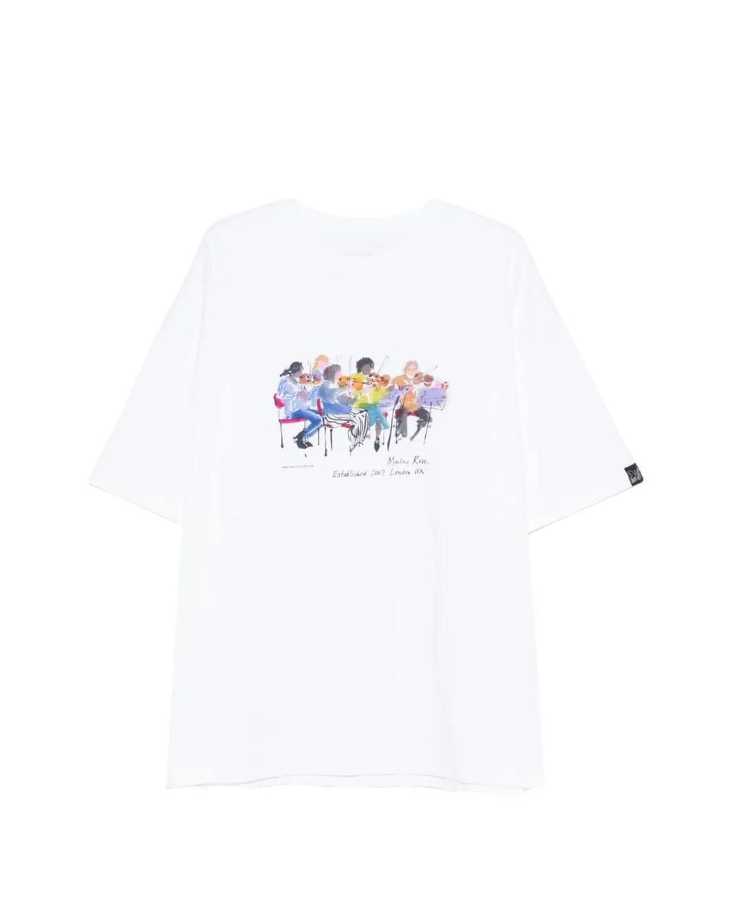 Martine Rose White Printed T-Shirt for men