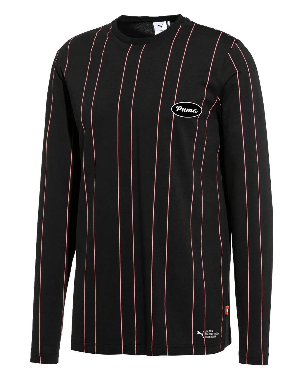 PUMA Black X Big Sean Striped Long-Sleeve T-Shirt for men