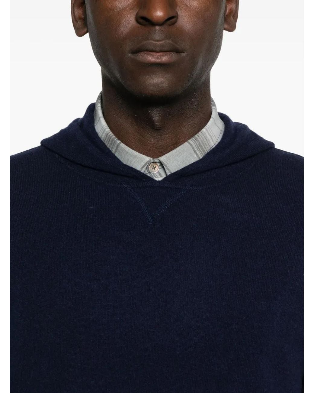 Daniele Fiesoli Blue Long-Sleeve Hoodie for men