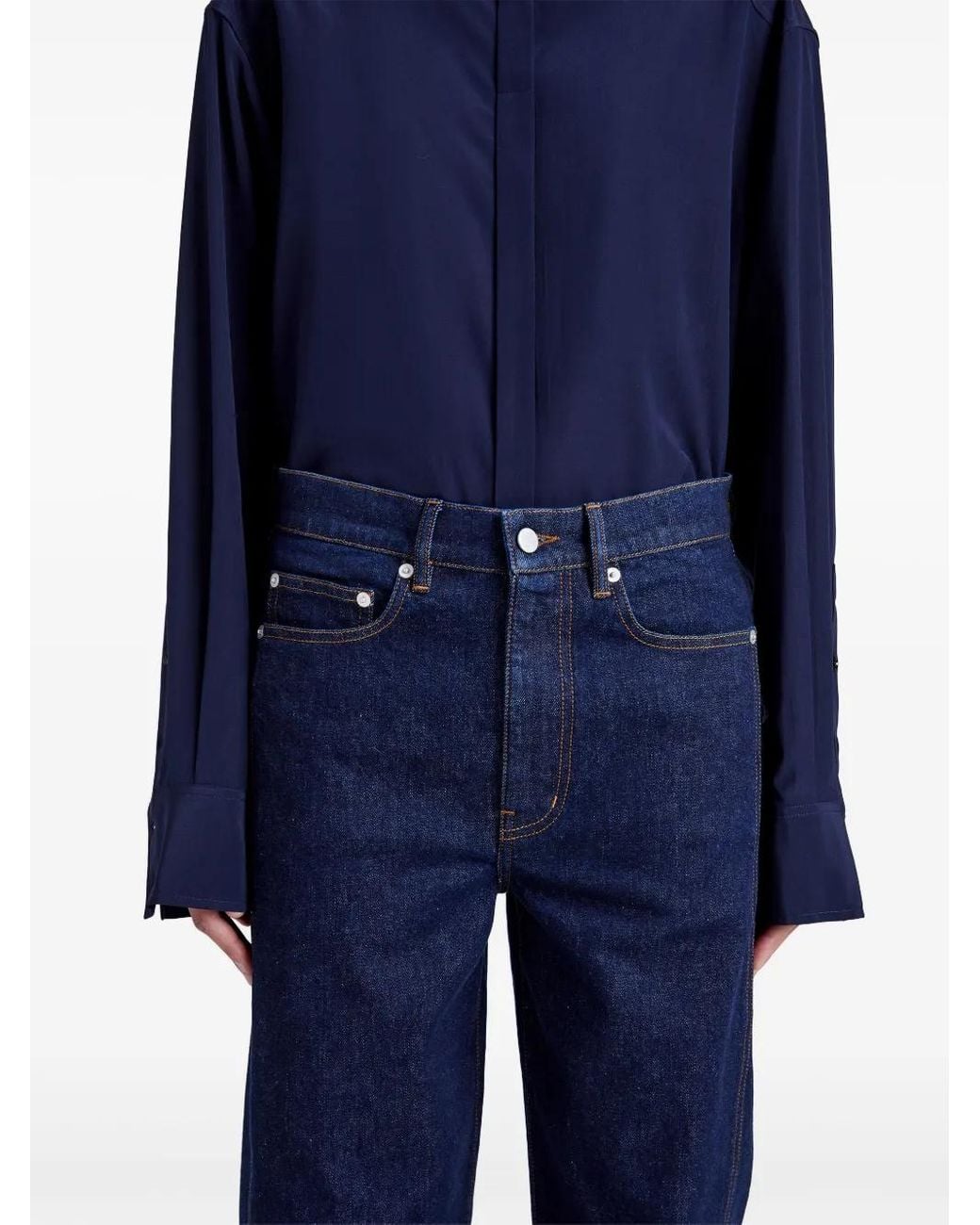 Proenza Schouler Blue Ryman Straight Jeans