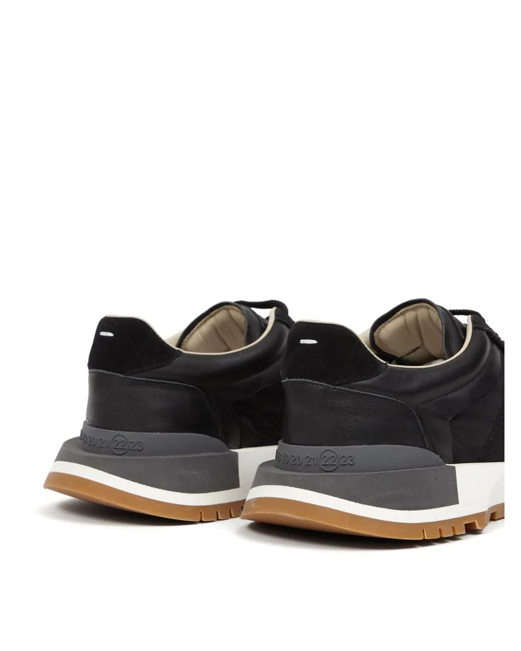 Maison Margiela Black 50-50 Low-Top Sneakers