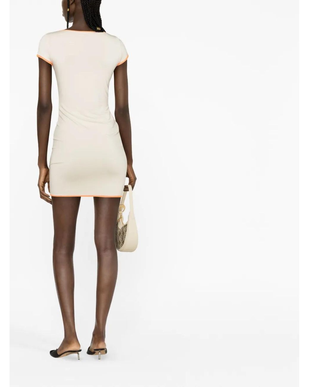 Ambush Natural Cut-Out Mini Dress