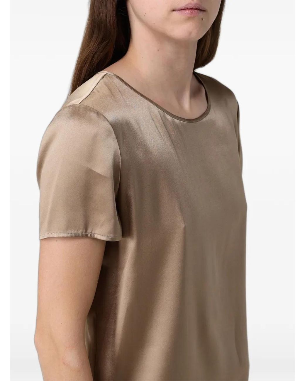 Max Mara Natural Haut À Manches Courtes