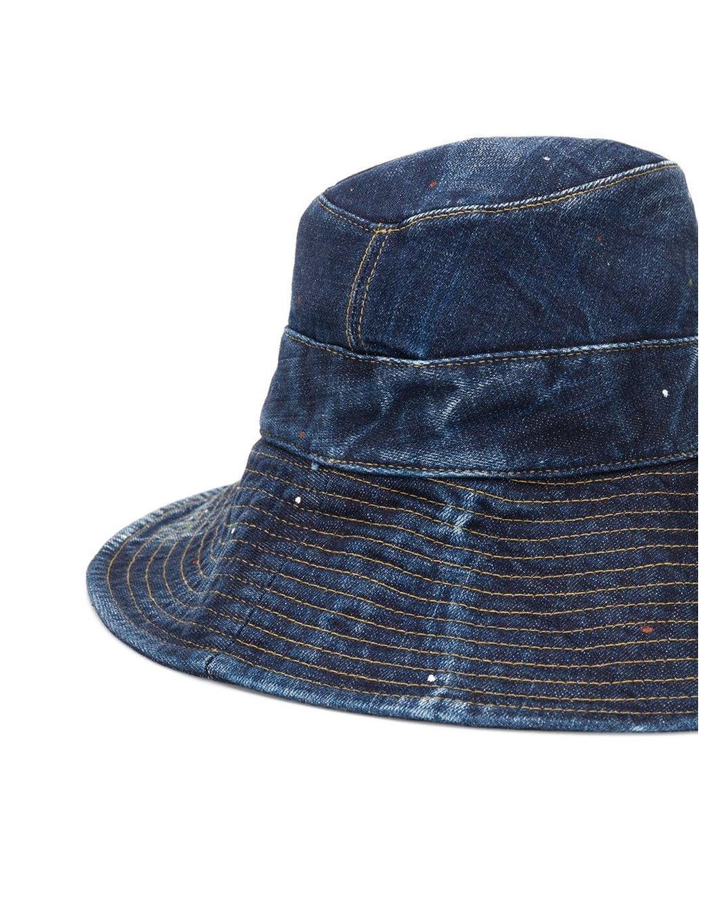 DSquared² Paint-splatter Denim Bucket 