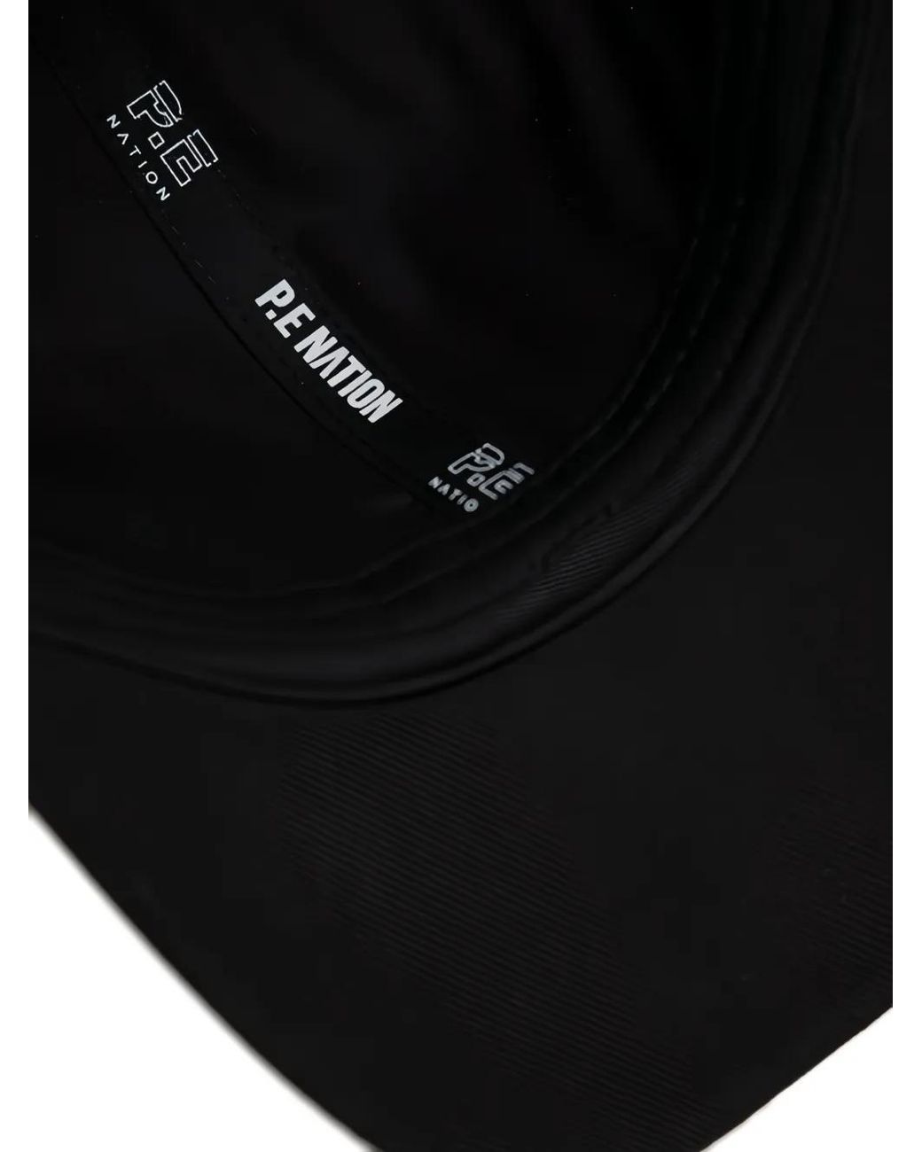 P.E Nation Black Logo-Embroidered Baseball Cap