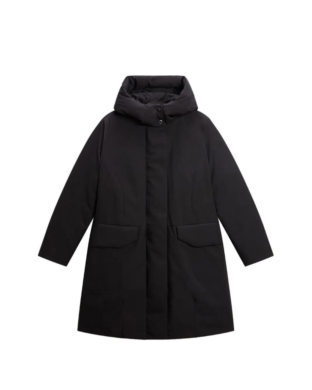 Woolrich Black Padded Hooded Parka
