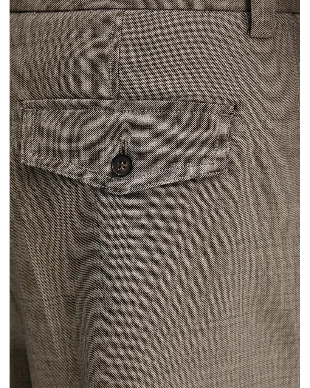 Filippa K Gray Pressed-Crease Shorts for men