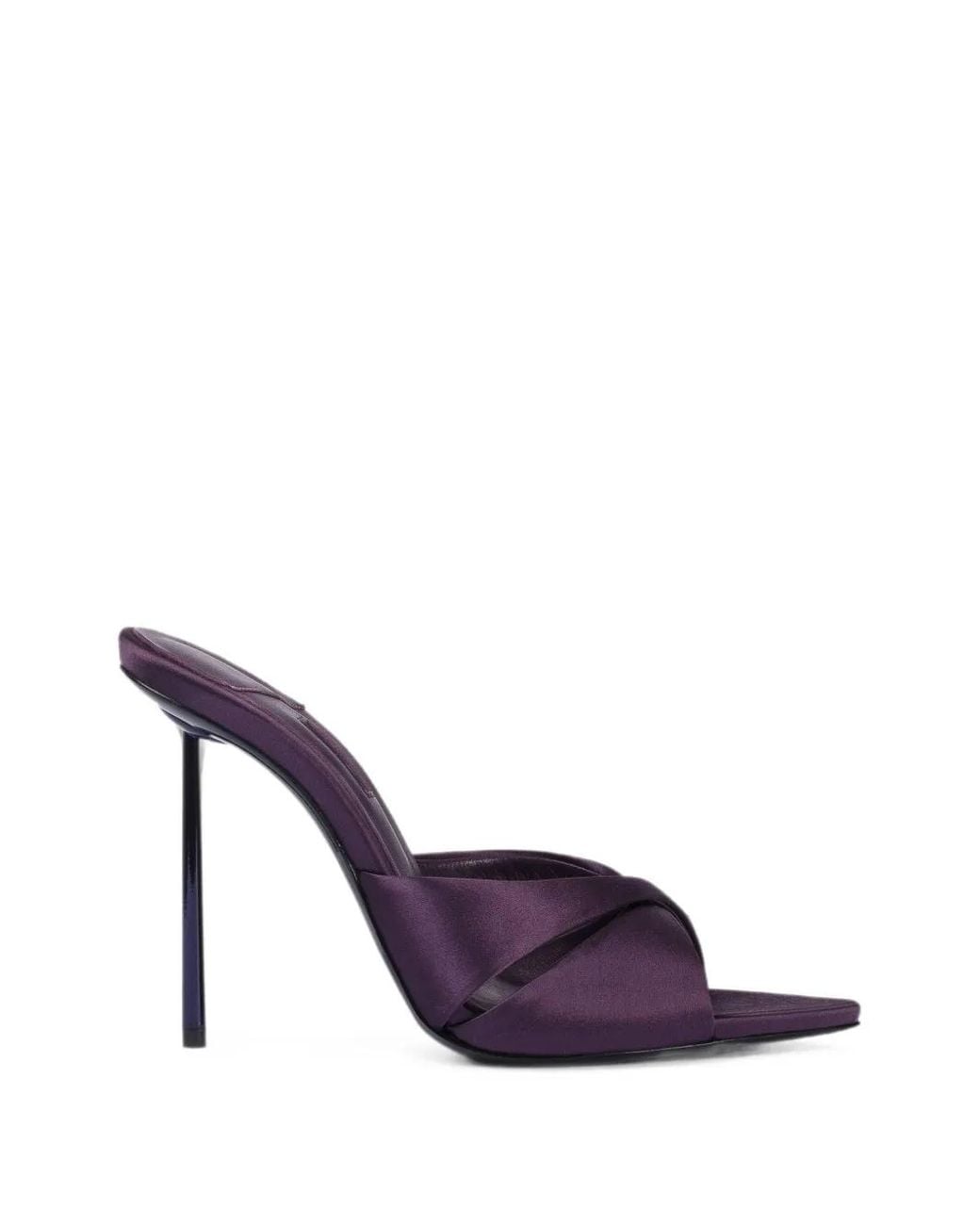 Le Silla Purple Shirley Satin Sandals