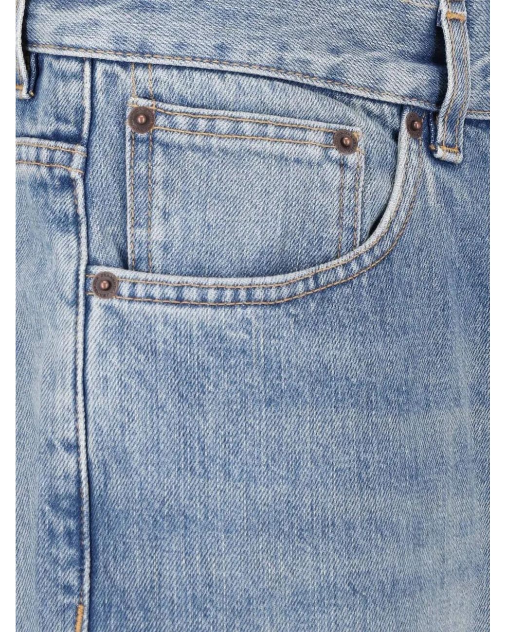 Jeanerica Blue Faded-Effect Jeans for men
