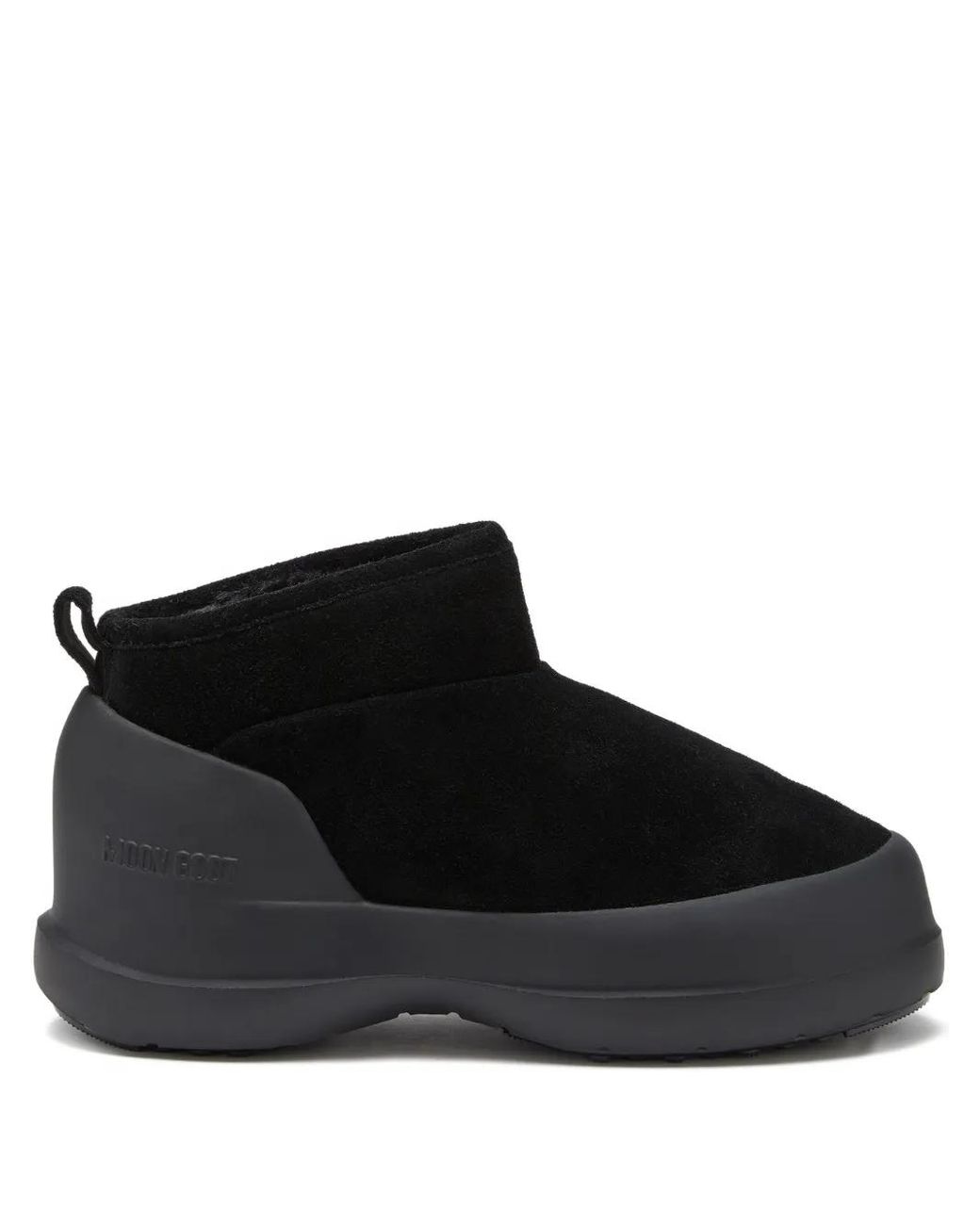 Moon Boot Black Mb Luna Low Boot Suede Boots