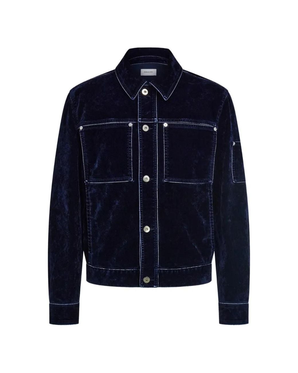 Ferragamo Blue Trucker Jacket for men