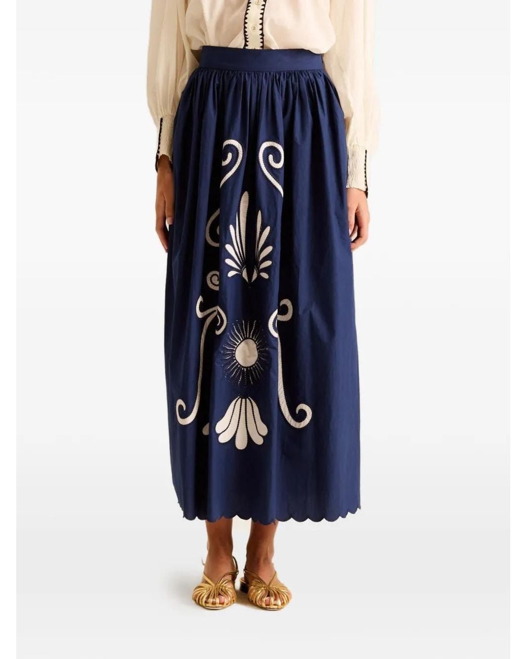 Carolina K Blue Larissa Maxi Skirt