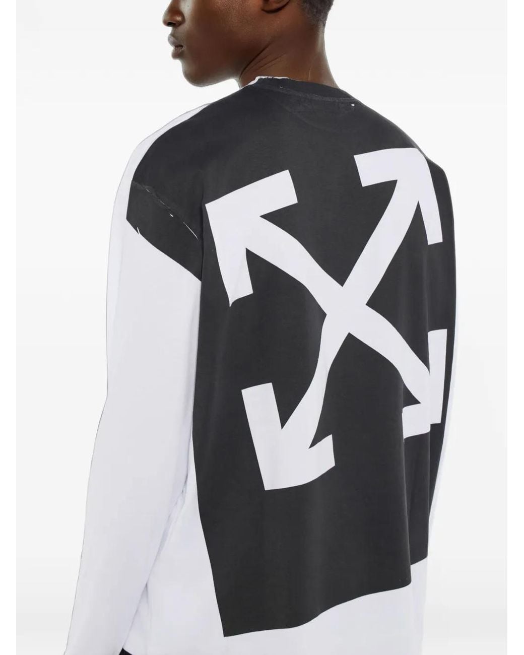 Off-White c/o Virgil Abloh White Negative Arrow Skate Long-Sleeve T-Shirt for men