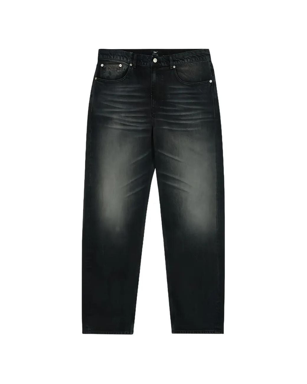 PATTA Black Whiskered Logo-Patch Jeans for men