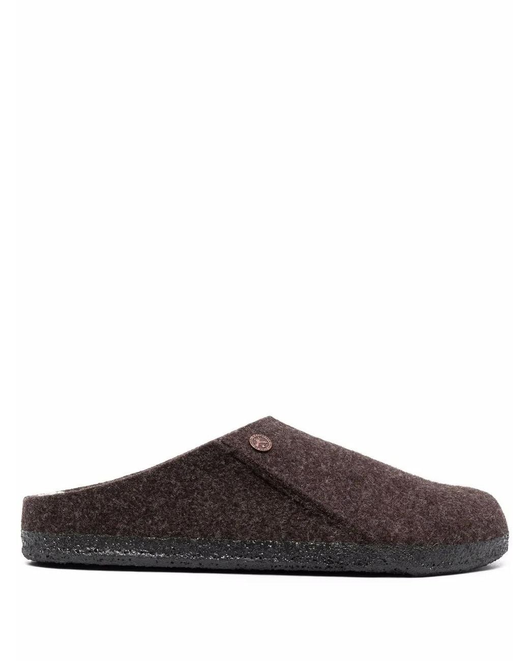 Birkenstock Brown Felted Closed-Toe Mules for men