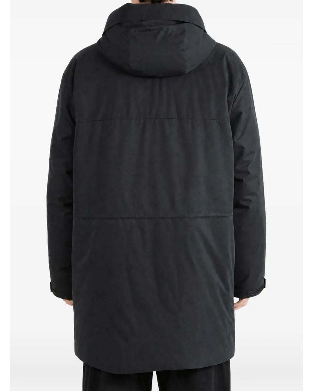 HUGO Black Xporsche Hooded Padded Jacket for men