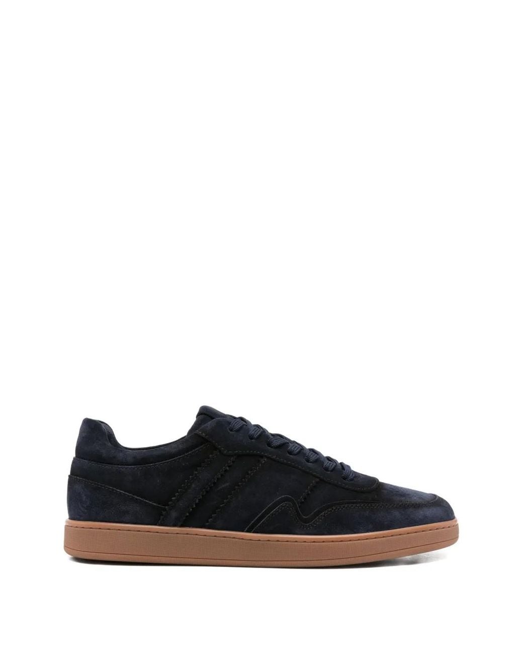 JOHN HARRISON Black Suede Panelled Sneakers for men