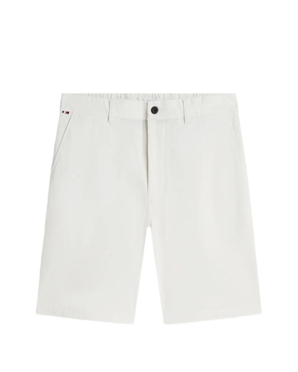 Tommy Hilfiger White Belt-Loop Chino Shorts for men