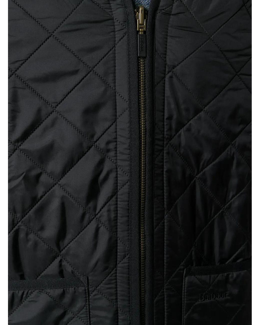 Barbour Black Quilted Zip-Up Gilet for men