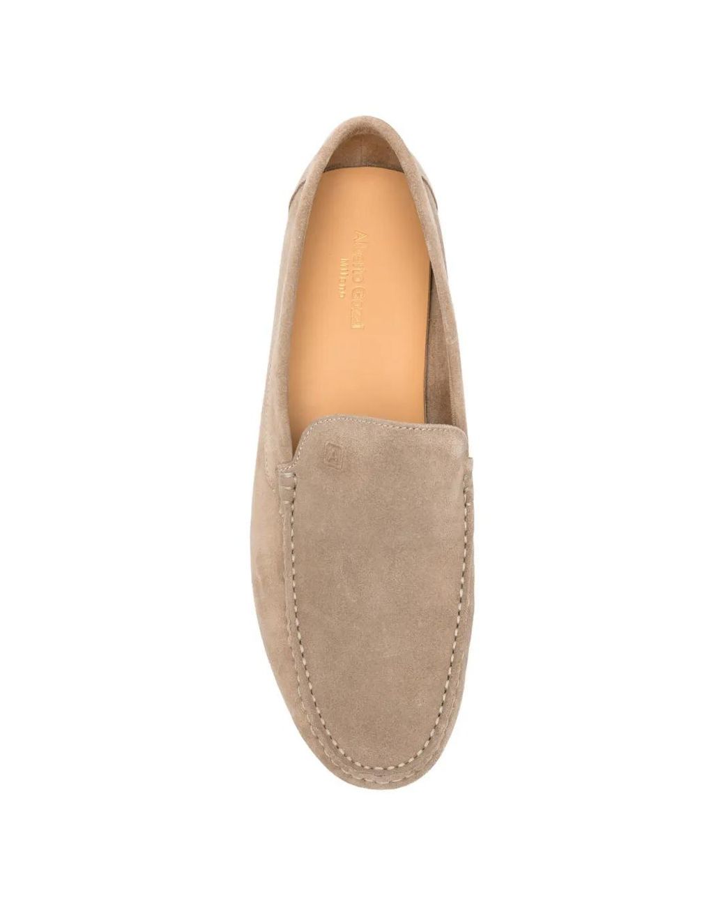 Alberto Gozzi White Leather Loafers for men