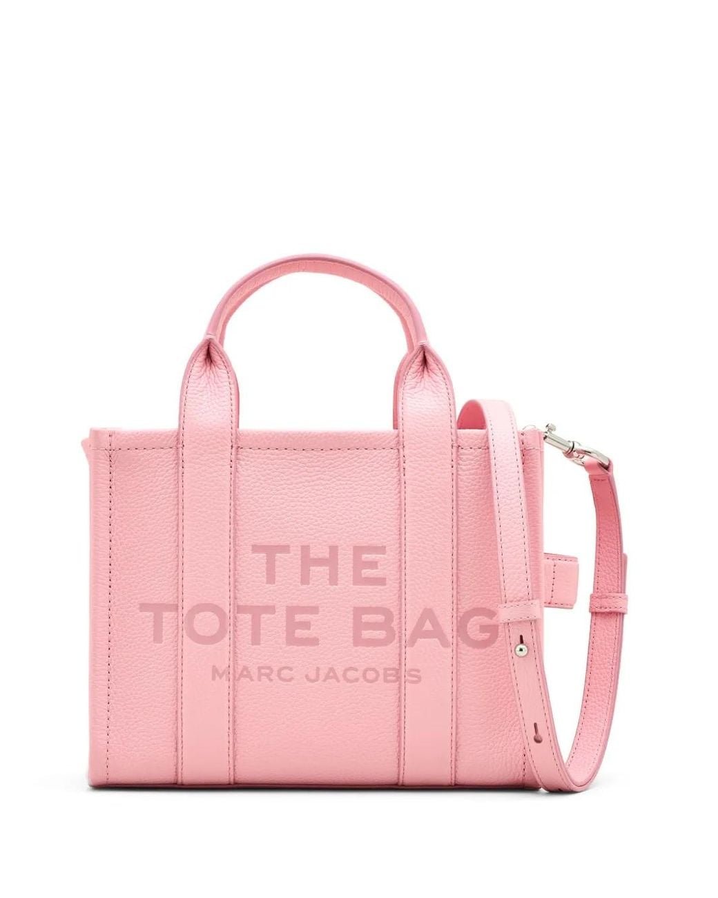 Marc Jacobs De Lederen Kleine Draagtas In Boogroze in het Pink