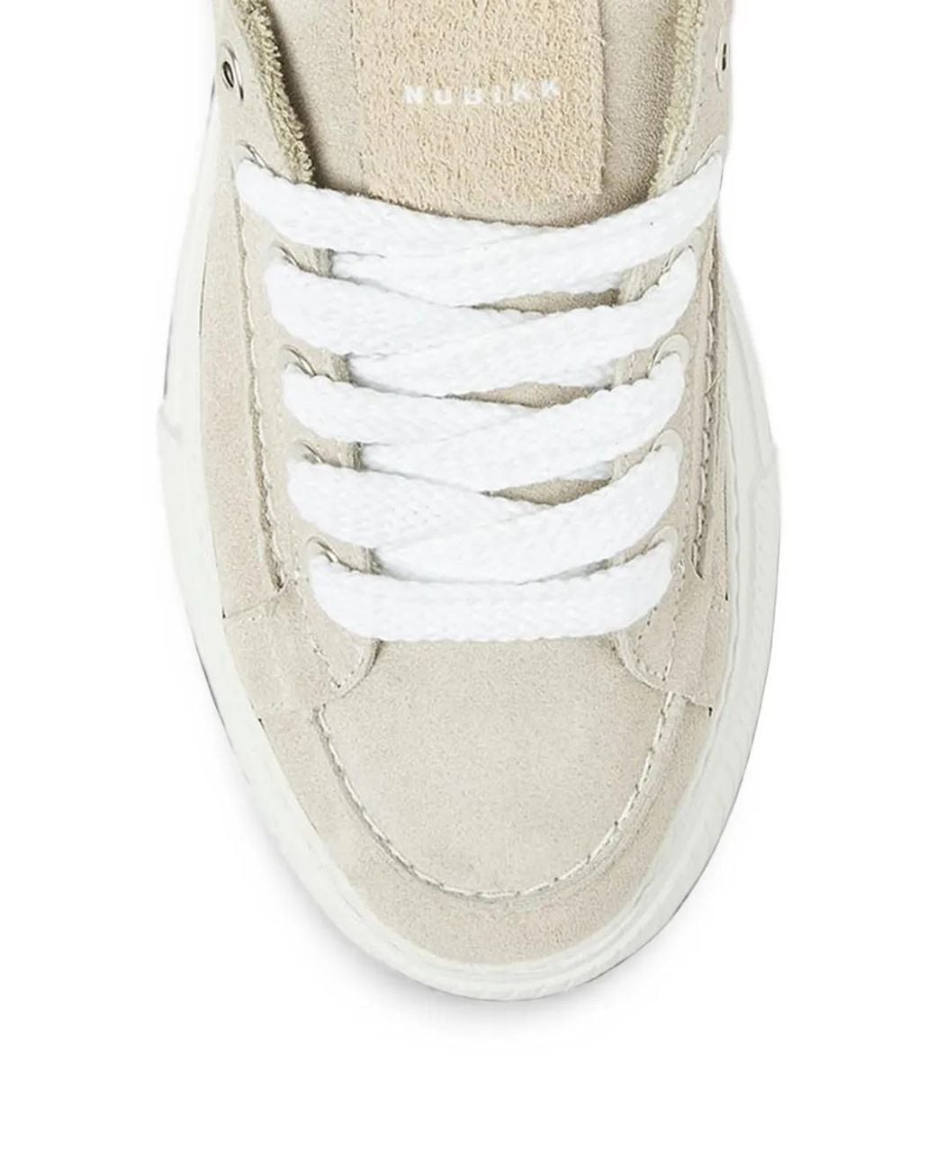 Nubikk White Caldera Tora Suede Sneakers for men