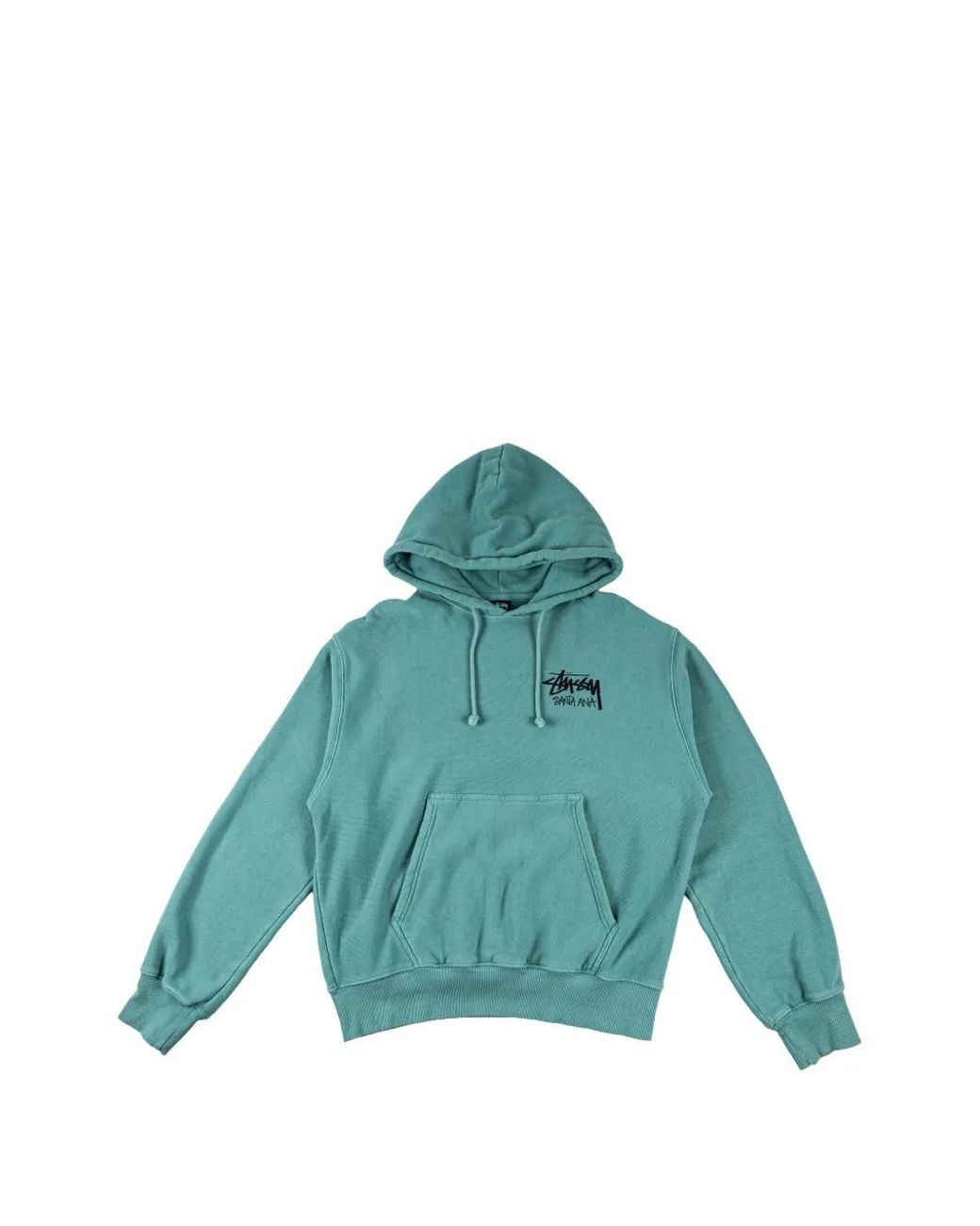 Stussy Blue Santa Ana Logo-Print Hoodie for men