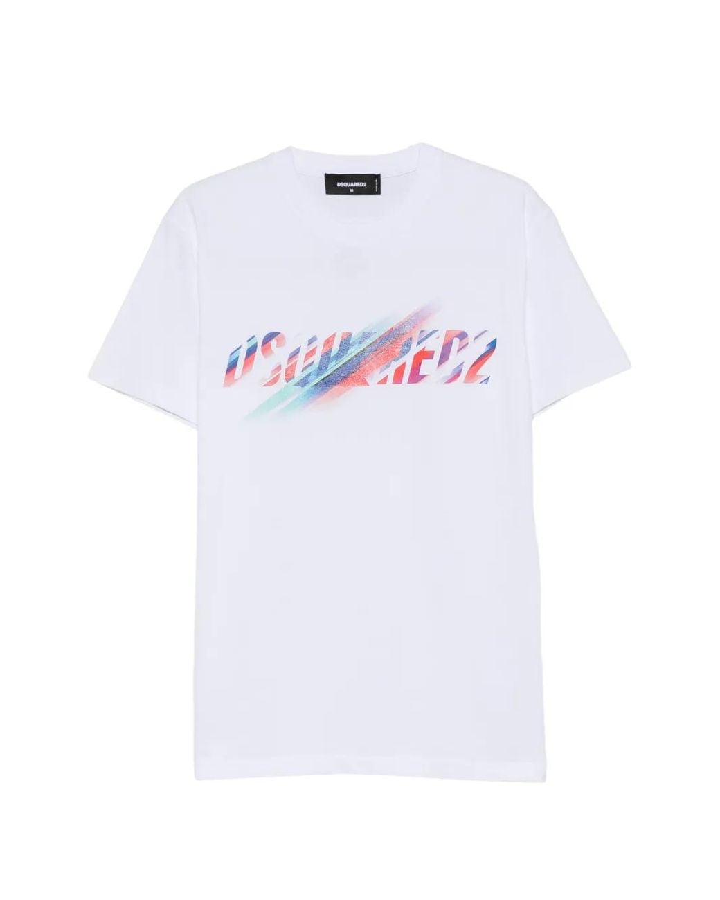 DSquared² White Short-Sleeve Logo-Print T-Shirt for men