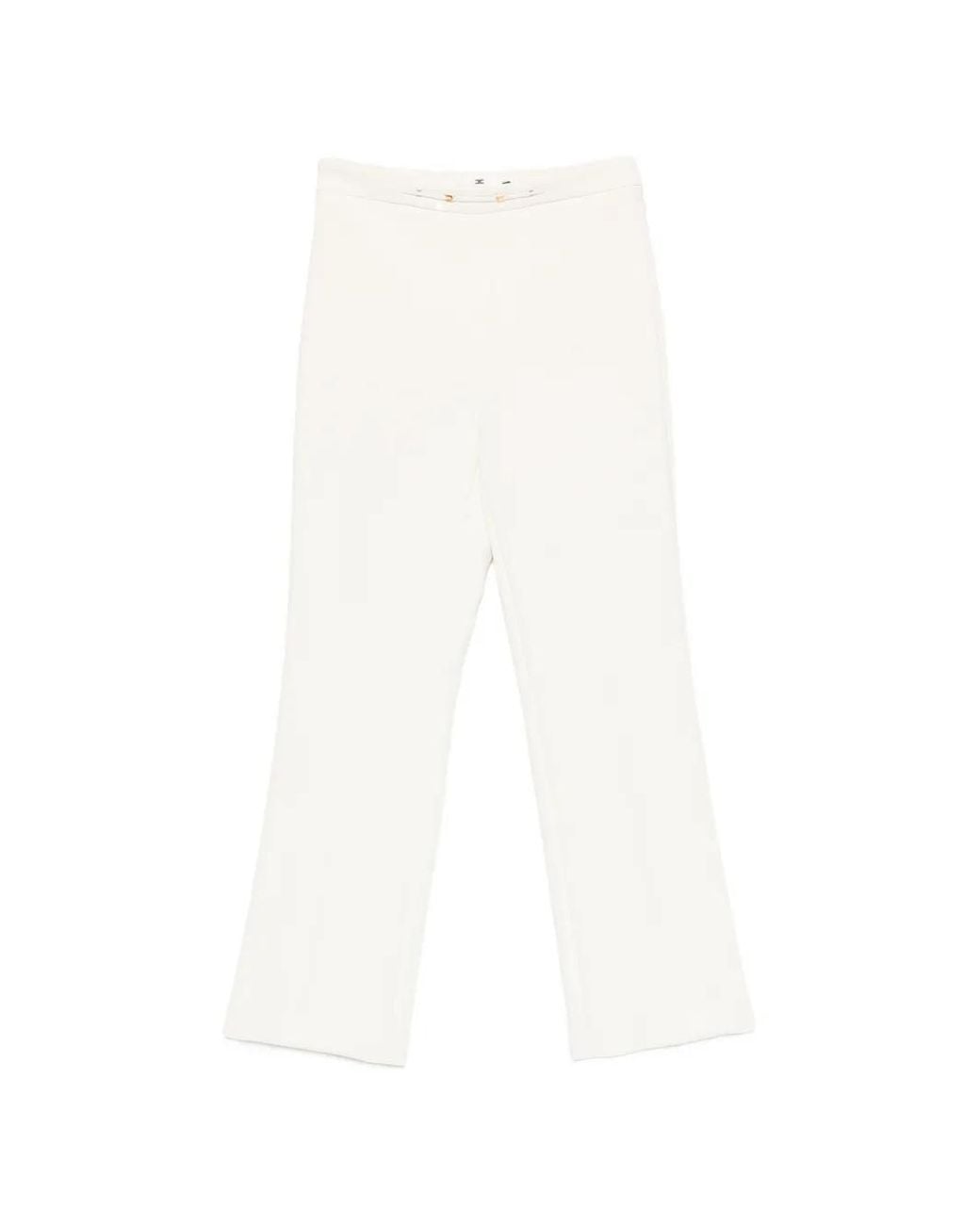 Elisabetta Franchi White Trousers
