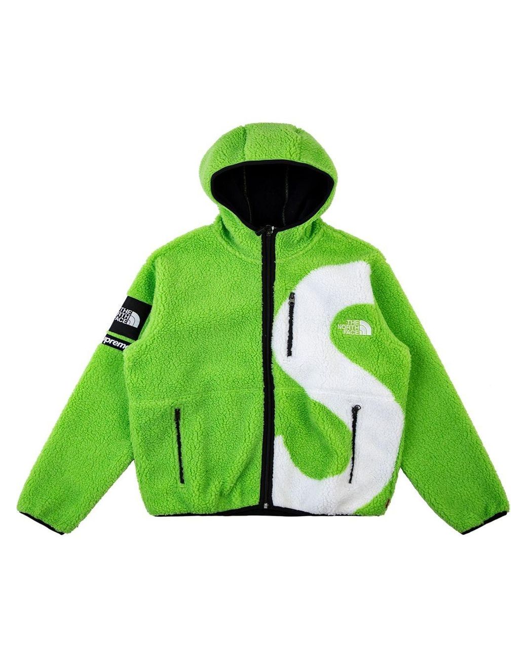 Supreme X The North Face S Logo Fleece Jacket in Green for Men | Lyst Canada