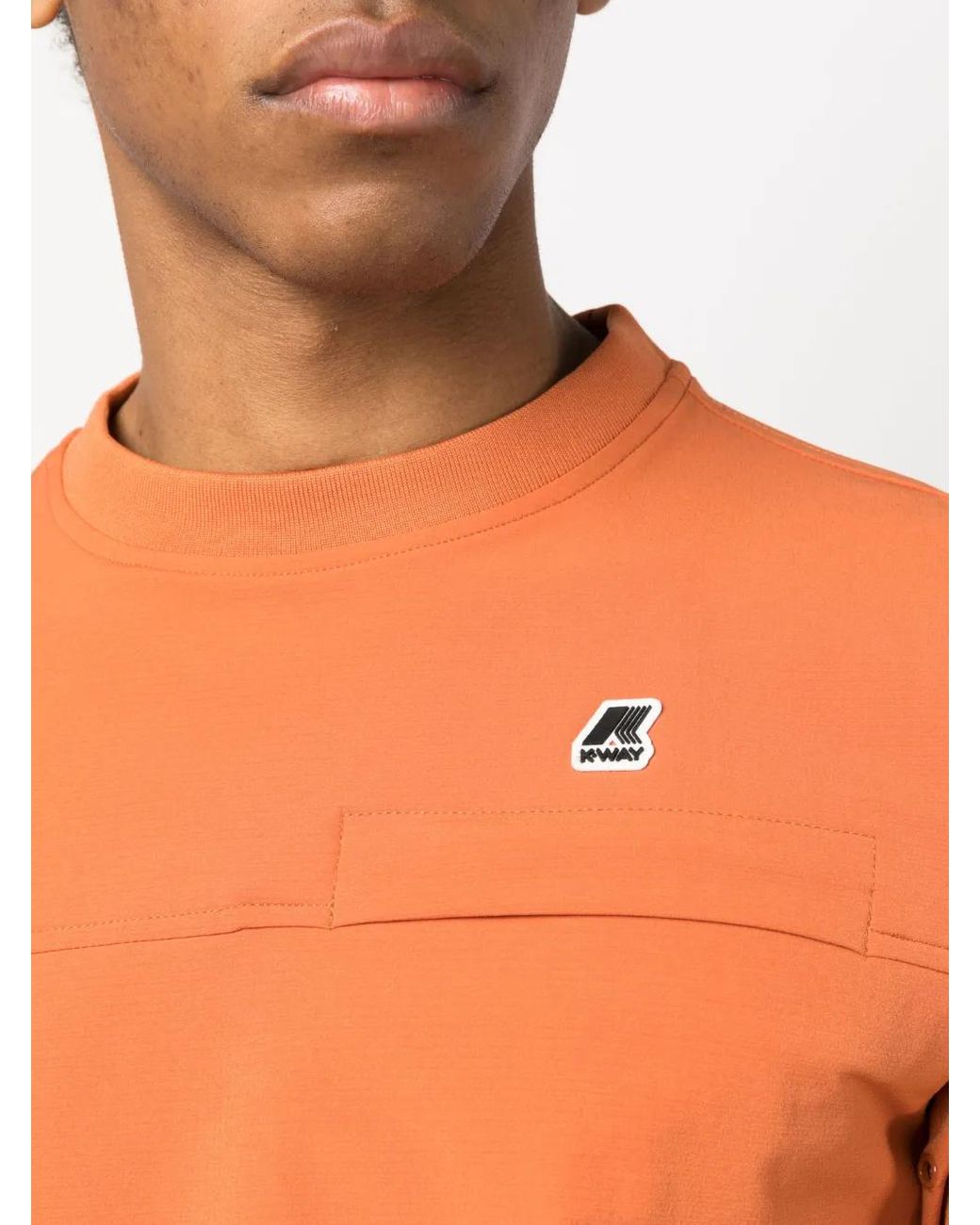 K-Way Sweater Met Logopatch in het Orange voor heren