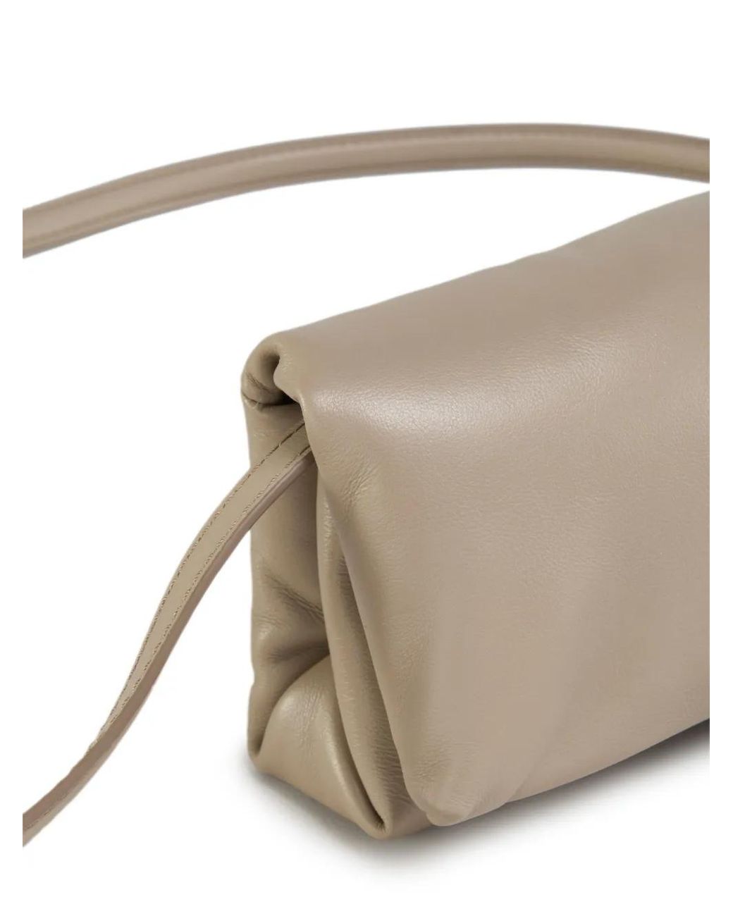 Marni Natural Mini Prisma Leather Clutch Bag