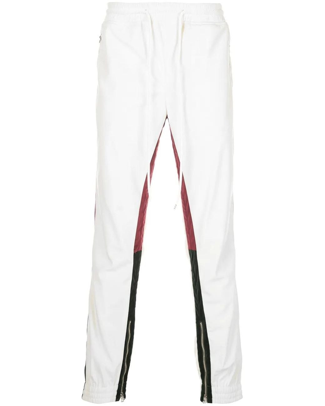 God's Masterful Children White Retro Tapered Trousers for men
