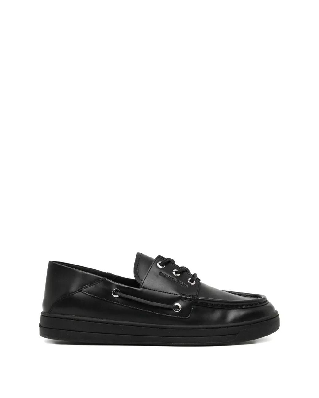 Michael Kors Black Aiden Boat Shoes for men