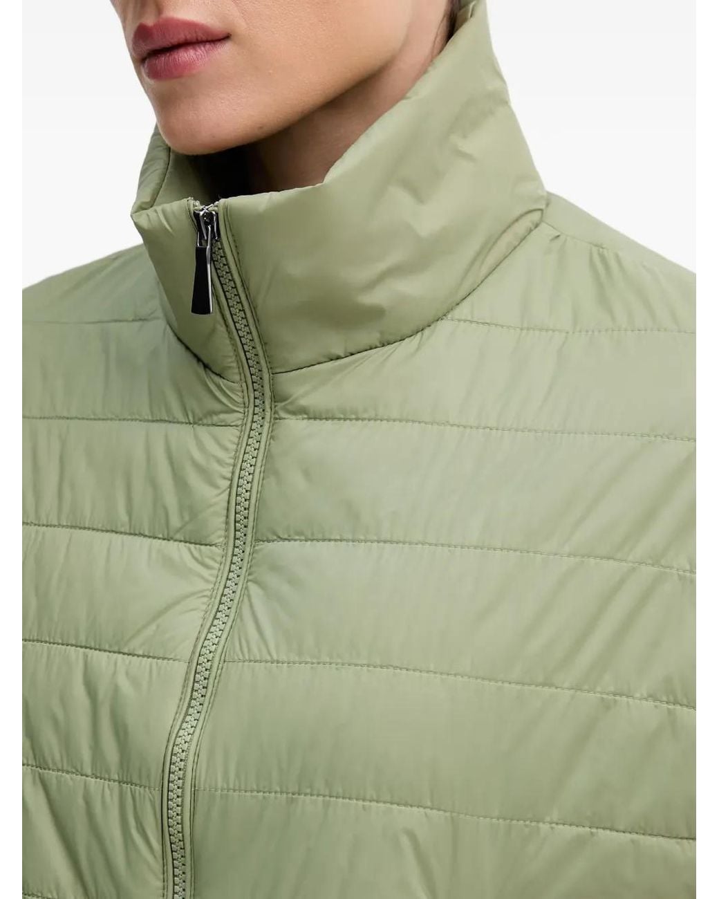 Benetton Green Gesteppte Jacke