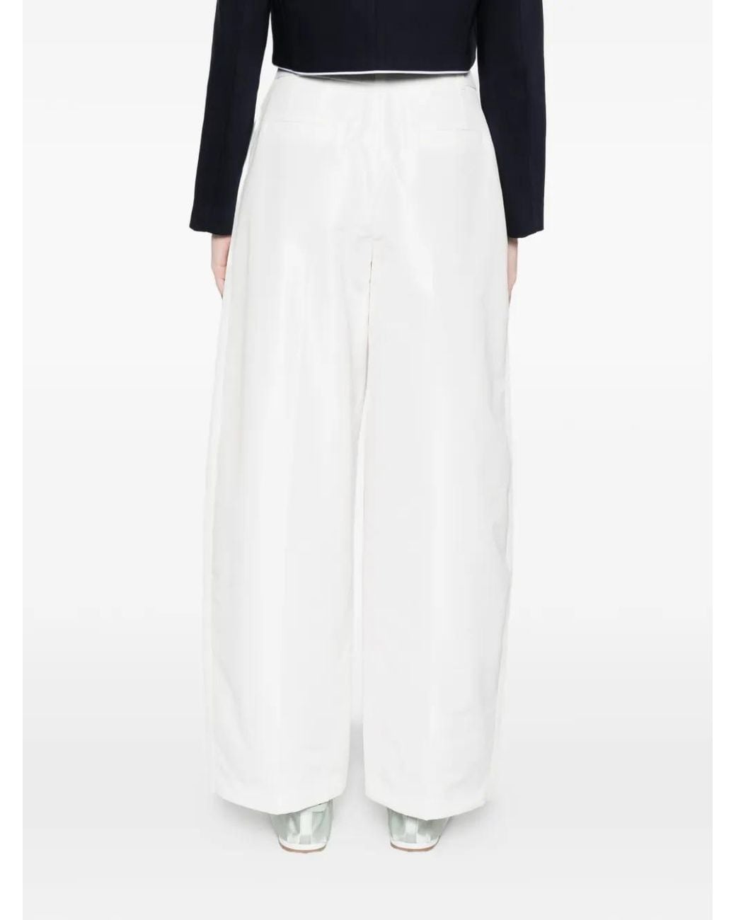 Maje White Balloon Suit Trousers