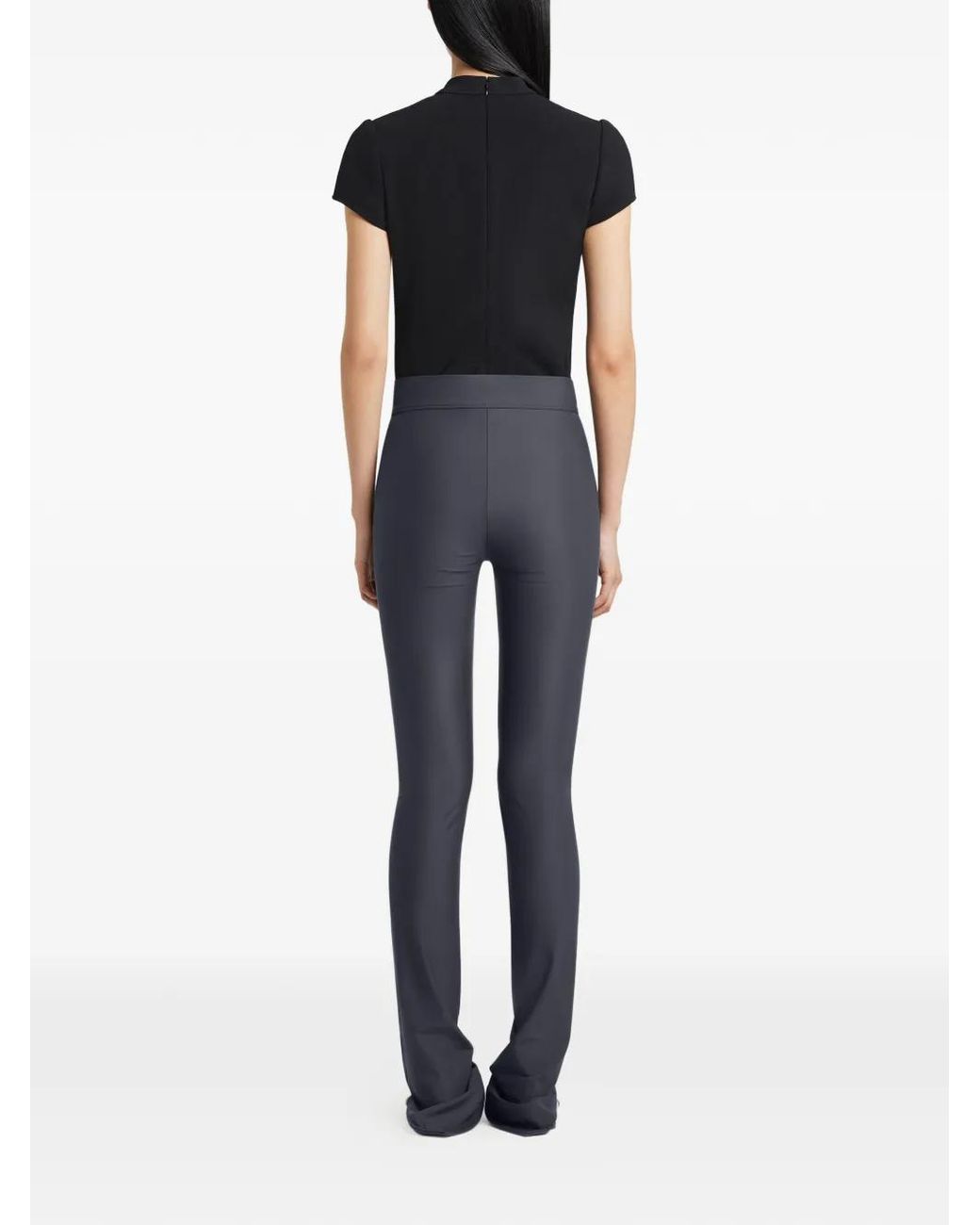 Courreges Black Heritage Crepe Top