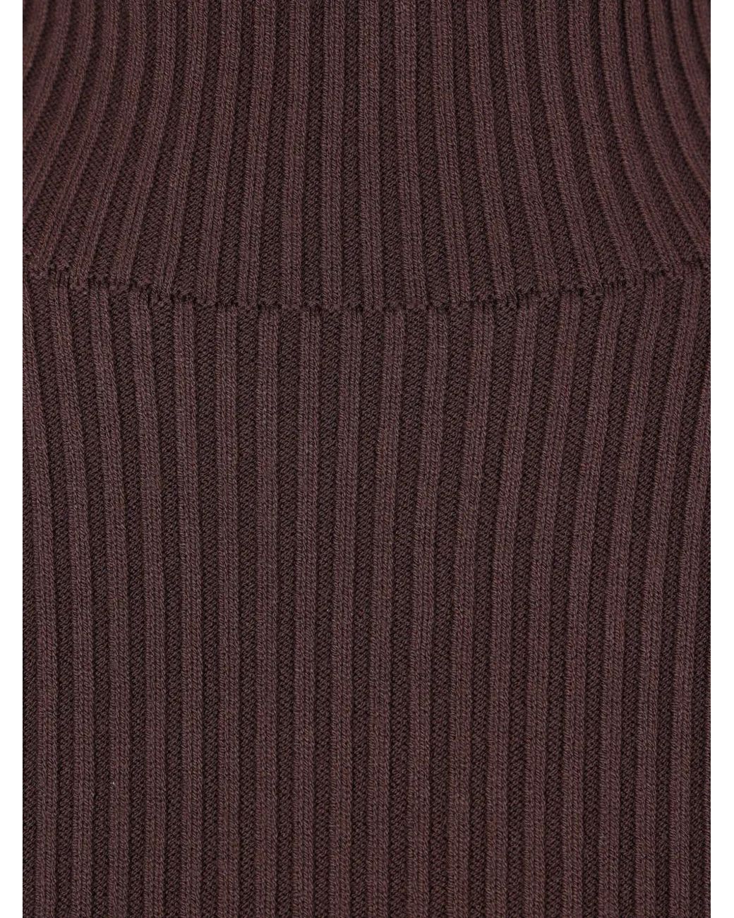 Rick Owens Purple Turtleneck Sweater