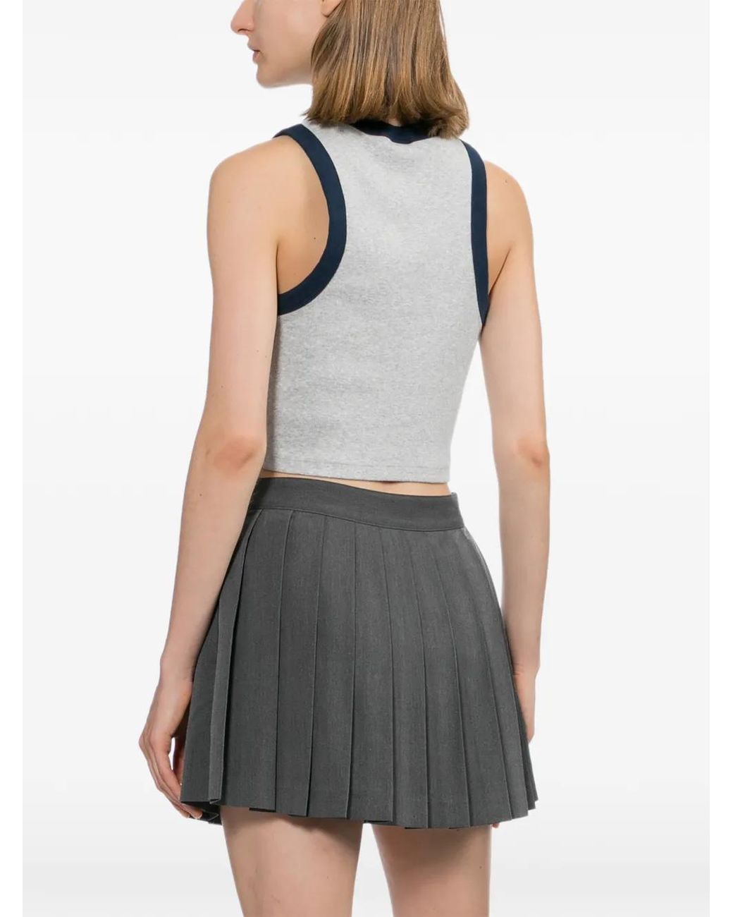 AAPE BY A BATHING AP Blue Logo Embroidered Tank Top