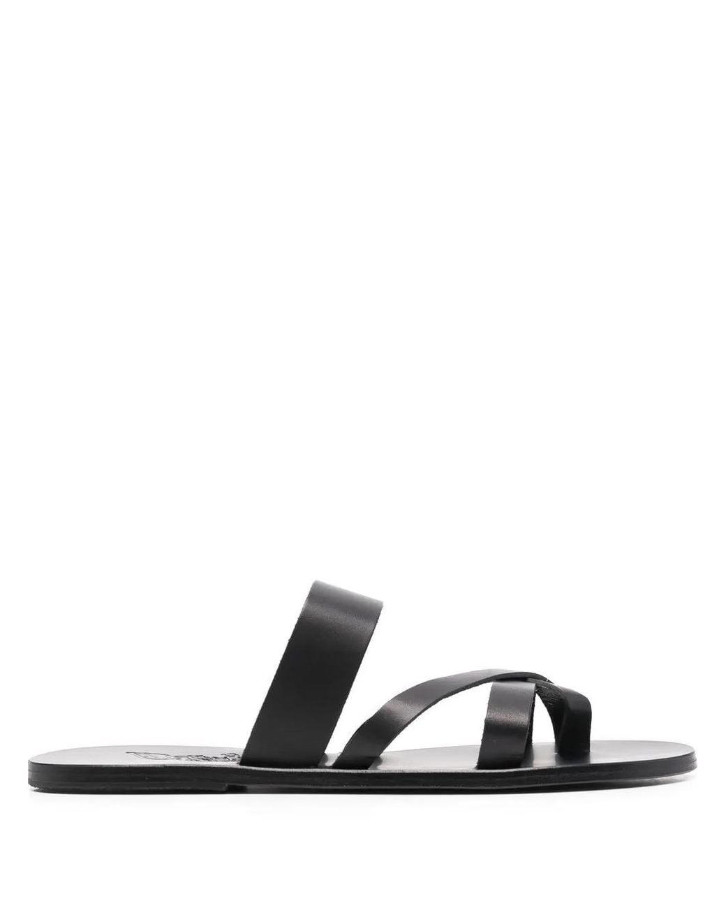Ancient Greek Sandals White Jason Cross-Strap Leather Sandals for men
