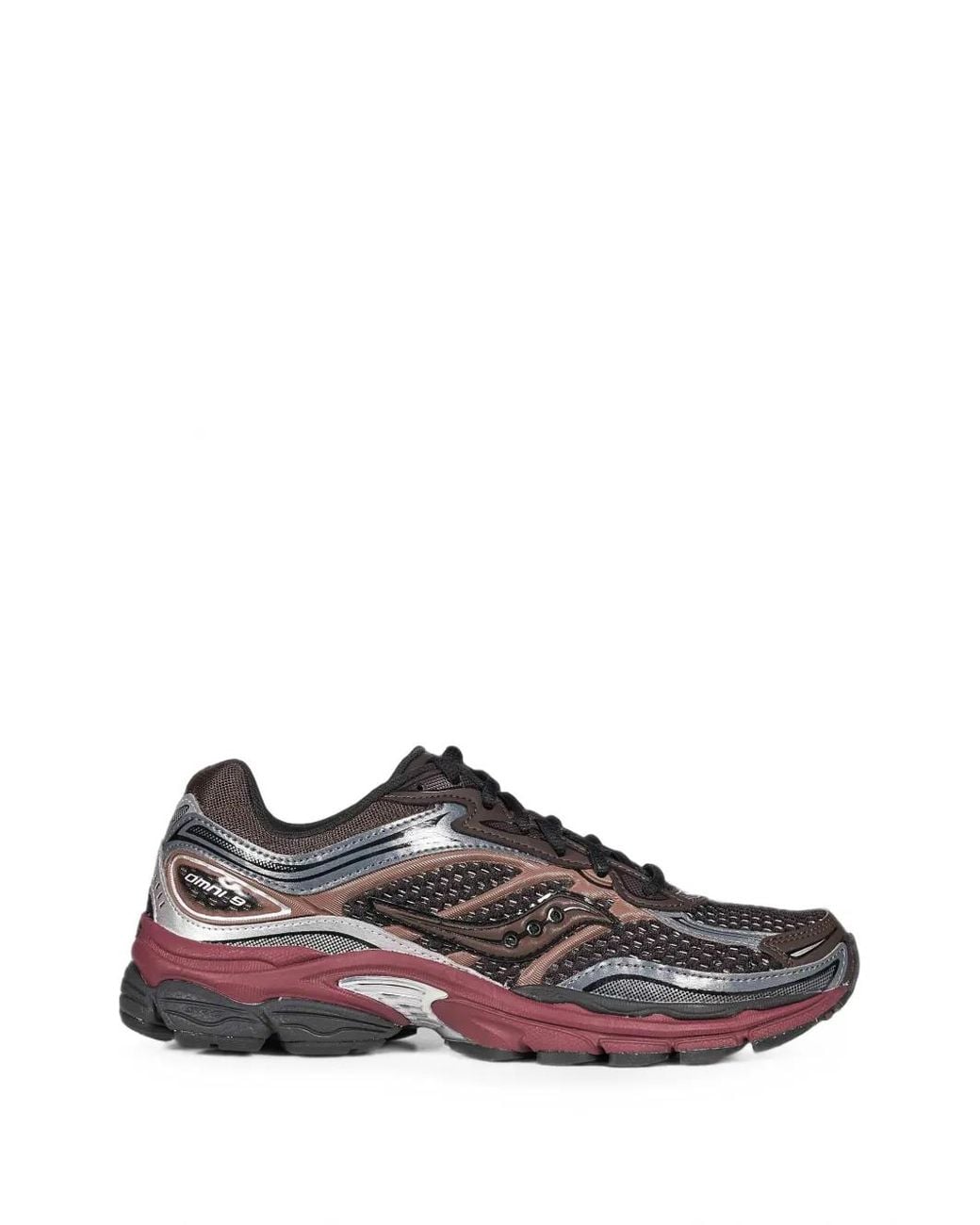 Saucony Brown Omni 9 Panelled Sneakers