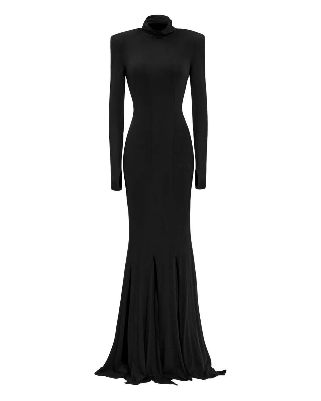 Lika Black High-Neck Maxi Dress