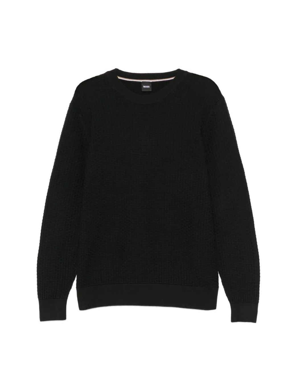 Boss Black Textured Sweater for men
