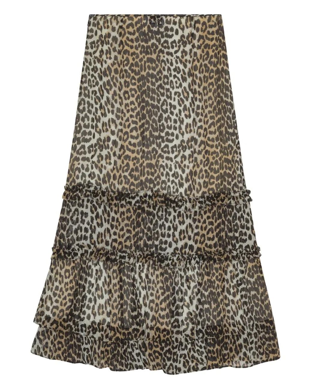 Ganni Rok Met Luipaardprint in het Multicolor