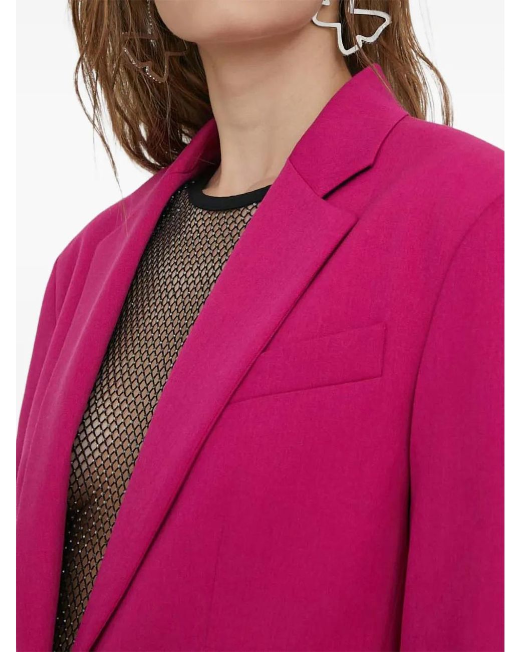 Blazer Con Botones Moschino de color Pink