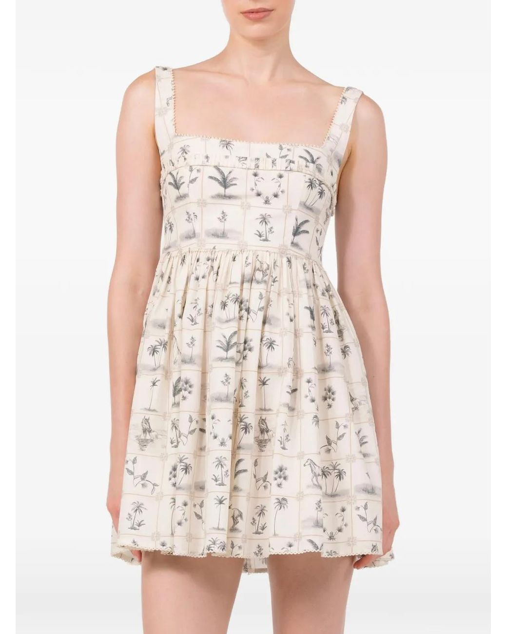 Agua Bendita White Barbara Arena Mini Dress