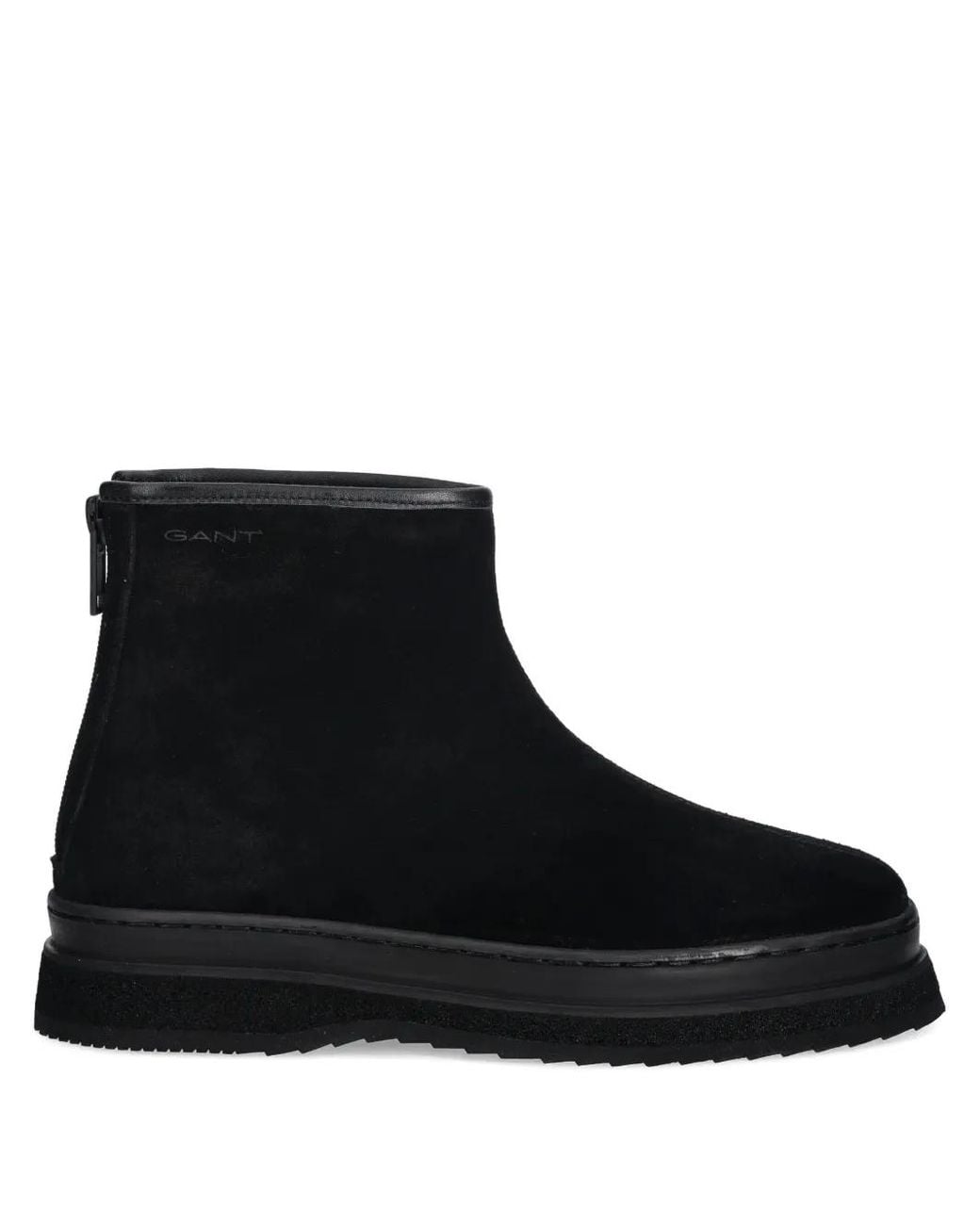 Gant Black Blistown Platform Zip Boots