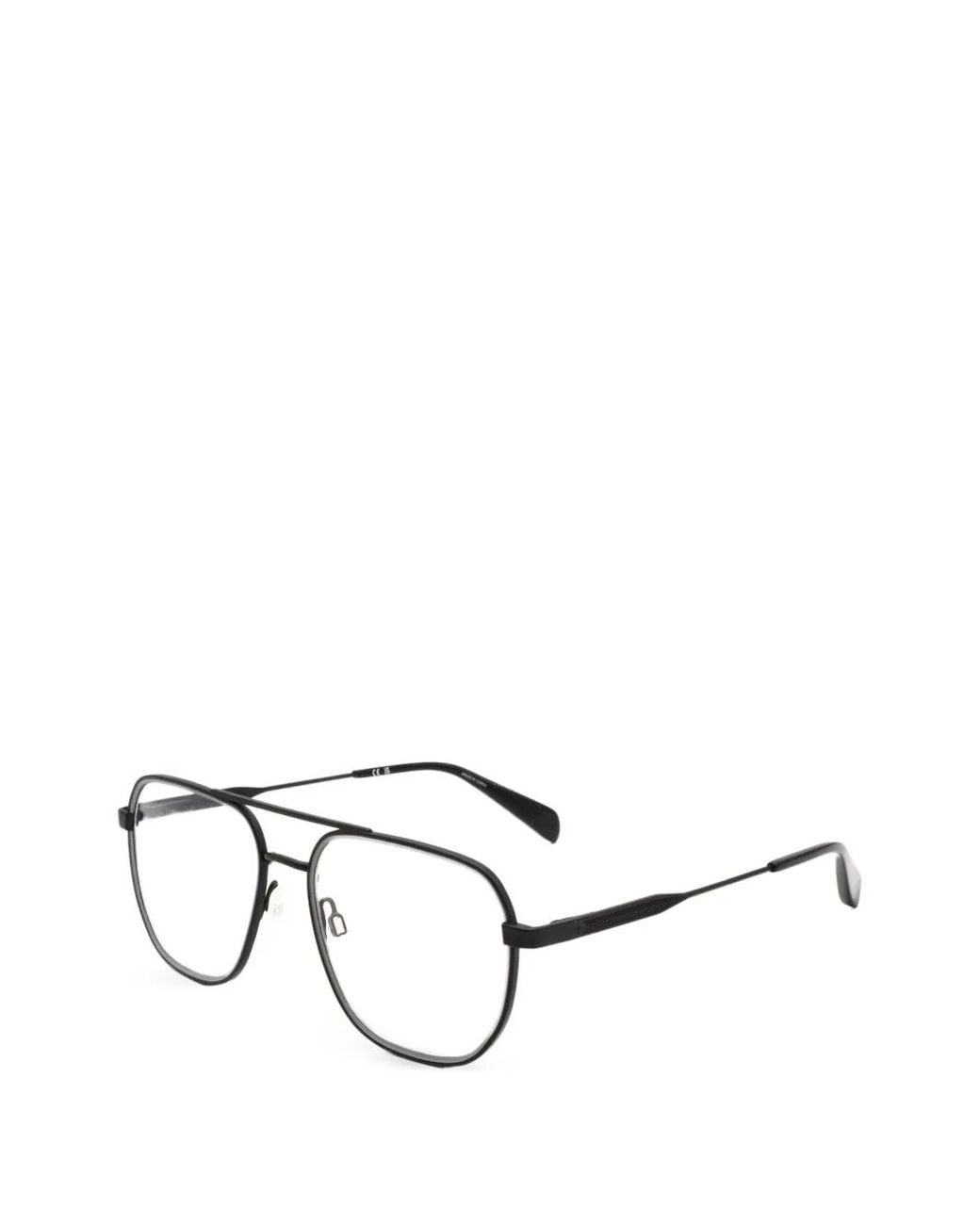 Rag & Bone White Lunettes De Vue À Monture Géométrique for men